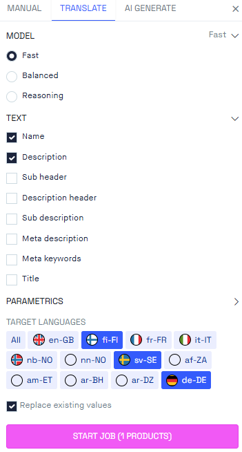 Batch update translation tab