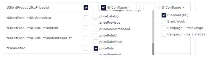 Price event setting