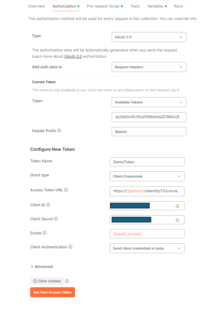 Auth in Postman