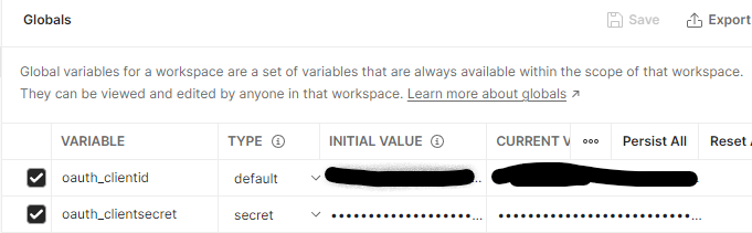 Global variables