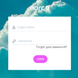 Norce login page